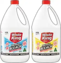 IGA White King Premium Bleach Selected Varieties offer