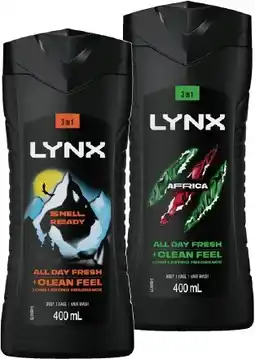 IGA Lynx Body Wash Selected Varieties offer