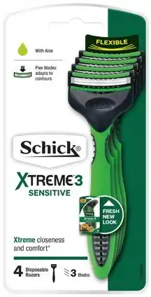 IGA Schick Xtreme 3 Sensitive Disposable Razors offer