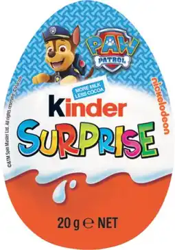 IGA Kinder Surprise Chocolate Egg Selected Varieties offer