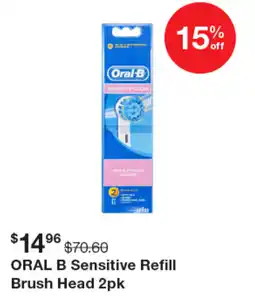 Henry Schein Oral b sensitive refill brush head offer