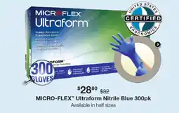 Henry Schein Micro flex ultraform nitrile blue offer