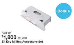Henry Schein E4 dry milling accessory set offer