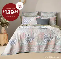 Bed Bath N' Table Priya bedspread offer