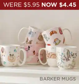 Bed Bath N' Table Barker mugs offer