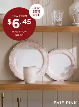 Bed Bath N' Table Evie pink offer