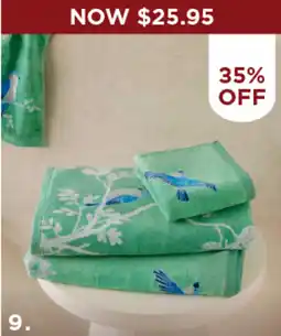 Bed Bath N' Table Secret garden bath towel offer