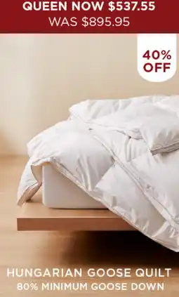 Bed Bath N' Table Hungarian goose quilt offer