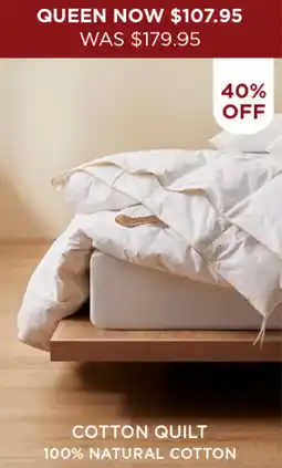 Bed Bath N' Table Cotton quilt offer