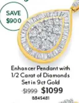 Angus & Coote Enhancer Pendant with 1 2 Carat of Diamonds offer