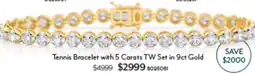 Angus & Coote Tennis bracelet with 5 carats tw offer
