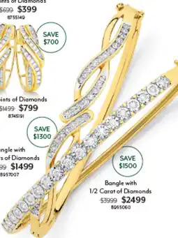 Angus & Coote Bangle with 1/2 Carat of Diamonds offer