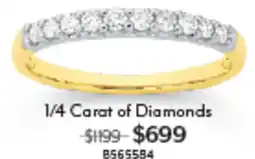 Angus & Coote 1/4 Carat of Diamonds offer