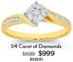 Angus & Coote 1/4 Carat of Diamonds offer
