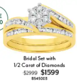 Angus & Coote Bridal Set with 1/2 Carat of Diamonds offer