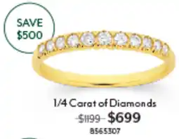 Angus & Coote 1/4 Carat of Diamonds offer