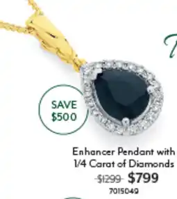 Angus & Coote Enhancer Pendant with 1/4 Carat of Diamonds offer