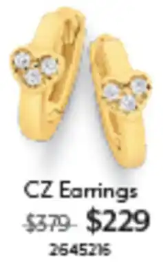 Angus & Coote Cz earrings offer