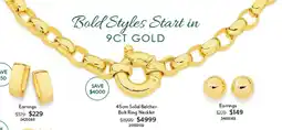 Angus & Coote Solid Belcher Bolt Ring Necklet offer