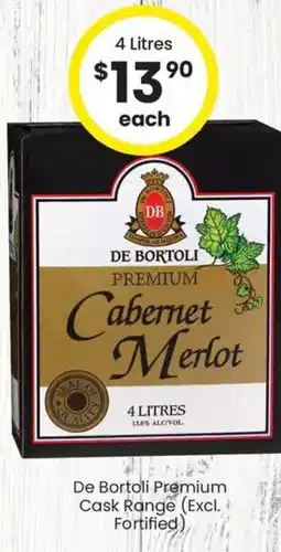The Bottle O De Bortoli Premium Cask Range Excl Fortified offer