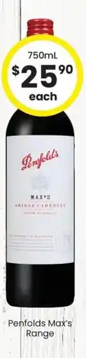 The Bottle O Penfolds Maxs Range offer