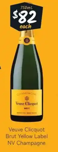 Cellarbrations Veuve Clicquot Brut Yellow Label NV Champagne offer