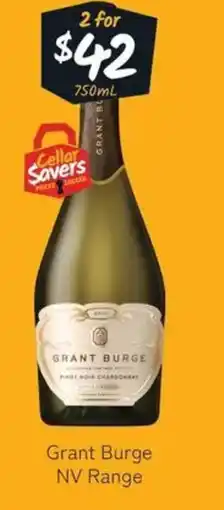 Cellarbrations Grant burge nv range offer