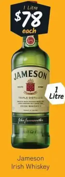 Cellarbrations Jameson Irish Whiskey offer
