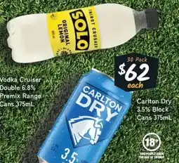 Cellarbrations Carlton Dry 3.5% Block Cans offer