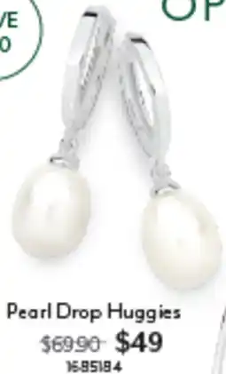 Angus & Coote Pearl Drop Huggies offer