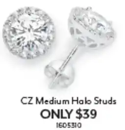 Angus & Coote Cz medium halo studs offer