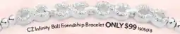 Angus & Coote Cz infinity ball friendship bracelet offer