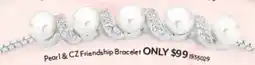 Angus & Coote Pearl & cz friendship bracelet offer