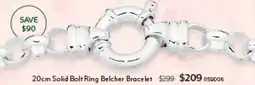 Angus & Coote Solid Bolt Ring Belcher Bracelet offer