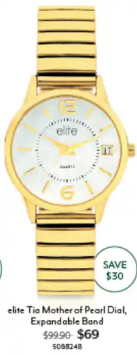 Angus & Coote Elite tia mother of pearl dial expandable band offer