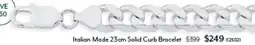 Angus & Coote Italian Made Solid Curb Bracelet offer