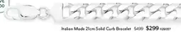 Angus & Coote Italian Made Solid Curb Bracelet offer