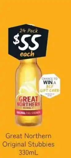 Cellarbrations Great Northern Original Stubbies offer