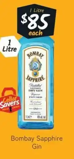 Cellarbrations Bombay Sapphire Gin offer