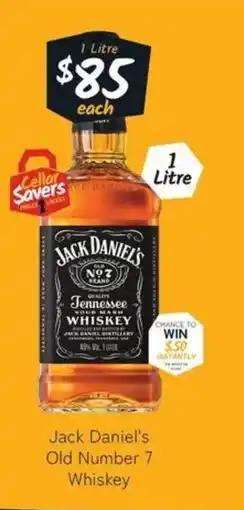 Cellarbrations Jack Daniel's Old Number 7 Whiskey offer