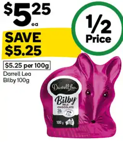Woolworths Darrell Lea Bilby offer