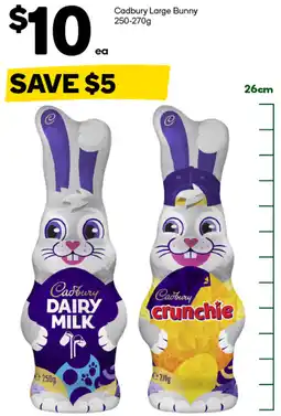 Woolworths Cadbury Large Bunny offer