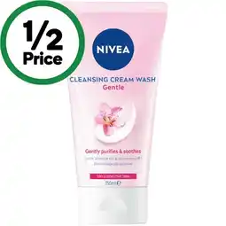 Woolworths Nivea Gentle Cleansing Cream Face Wash Dry & Sensitive Skin offer