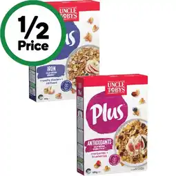 Woolworths Uncle Tobys Plus Cereal offer