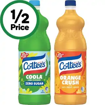 Woolworths Cottee’s Cordial offer
