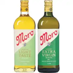 Woolworths Moro Olive Oil or Extra Virgin Olive Oil 1 Litre offer