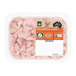 Woolworths Australian Fresh RSPCA Approved Chicken Breast Diced offer