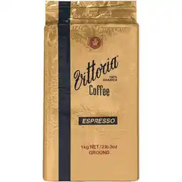 Woolworths Vittoria Espresso Coffee Beans or Ground Coffee 1 kg offer