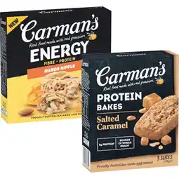 Woolworths Carman’s Protein Bake Bars-5 offer