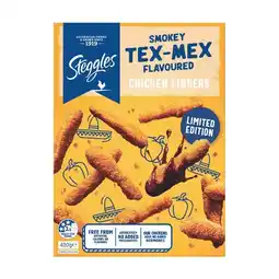 Woolworths Steggles Chilli & Lime Chicken Pops or Tex Mex Chicken Fingers 400g offer
